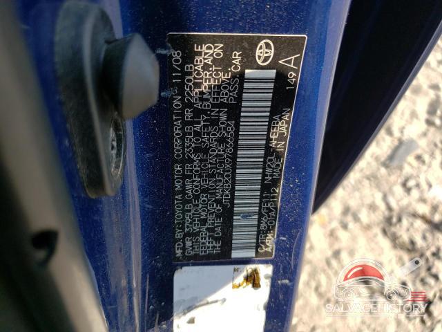 JTDKB20UX97866584 2009 TOYOTA PRIUS photo no. 13