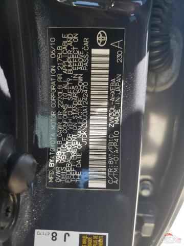 JTDKN3DU0A1242470 2010 TOYOTA PRIUS photo no. 12