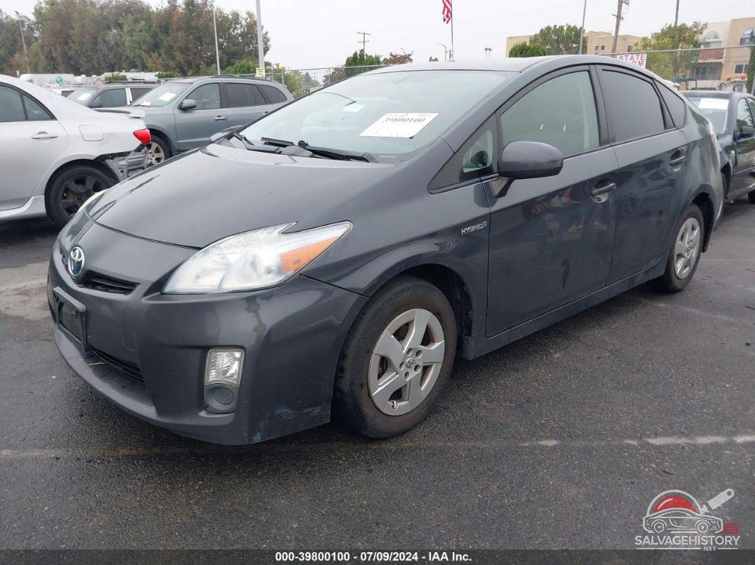 JTDKN3DU4A0183705 2010 TOYOTA PRIUS photo no. 2