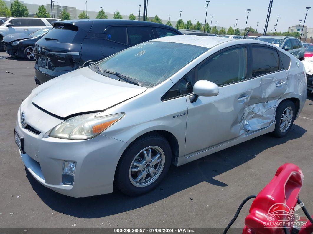 JTDKN3DU9A0156760 2010 TOYOTA PRIUS photo no. 2