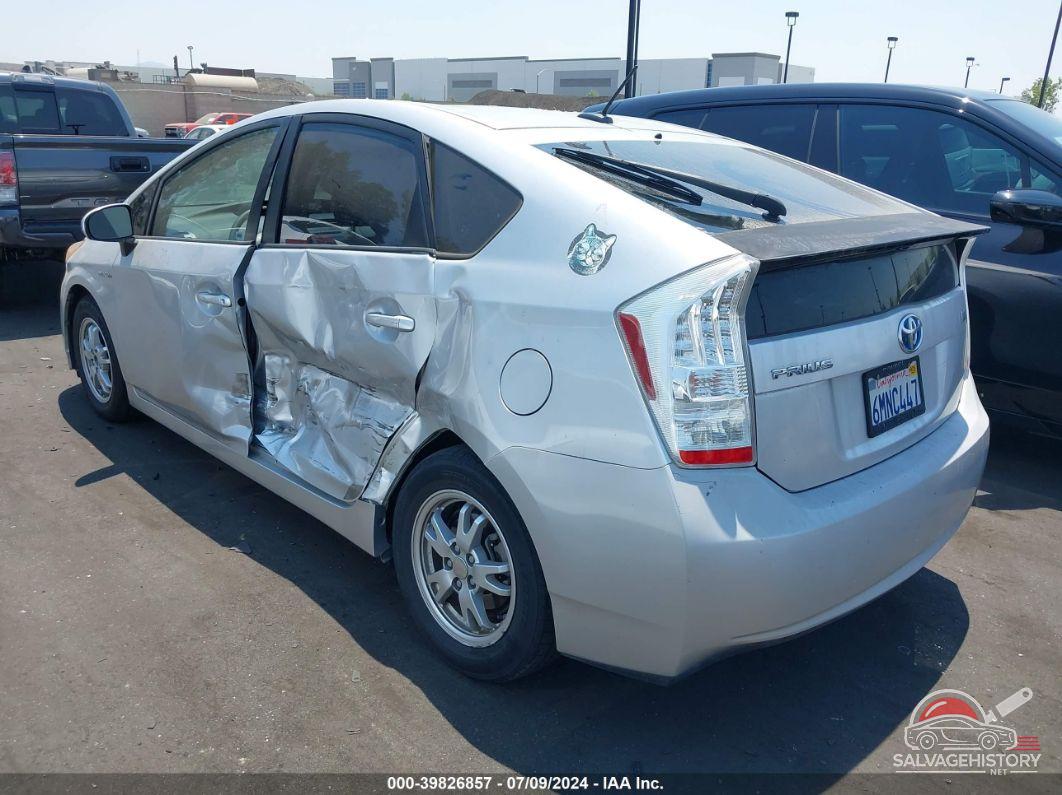 JTDKN3DU9A0156760 2010 TOYOTA PRIUS photo no. 3