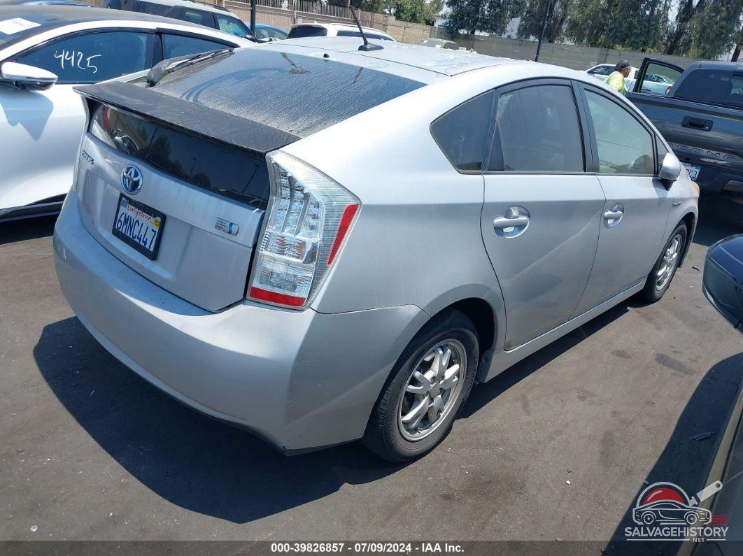 JTDKN3DU9A0156760 2010 TOYOTA PRIUS photo no. 4