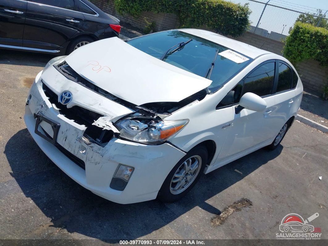 JTDKN3DU9B5322442 2011 TOYOTA PRIUS photo no. 2