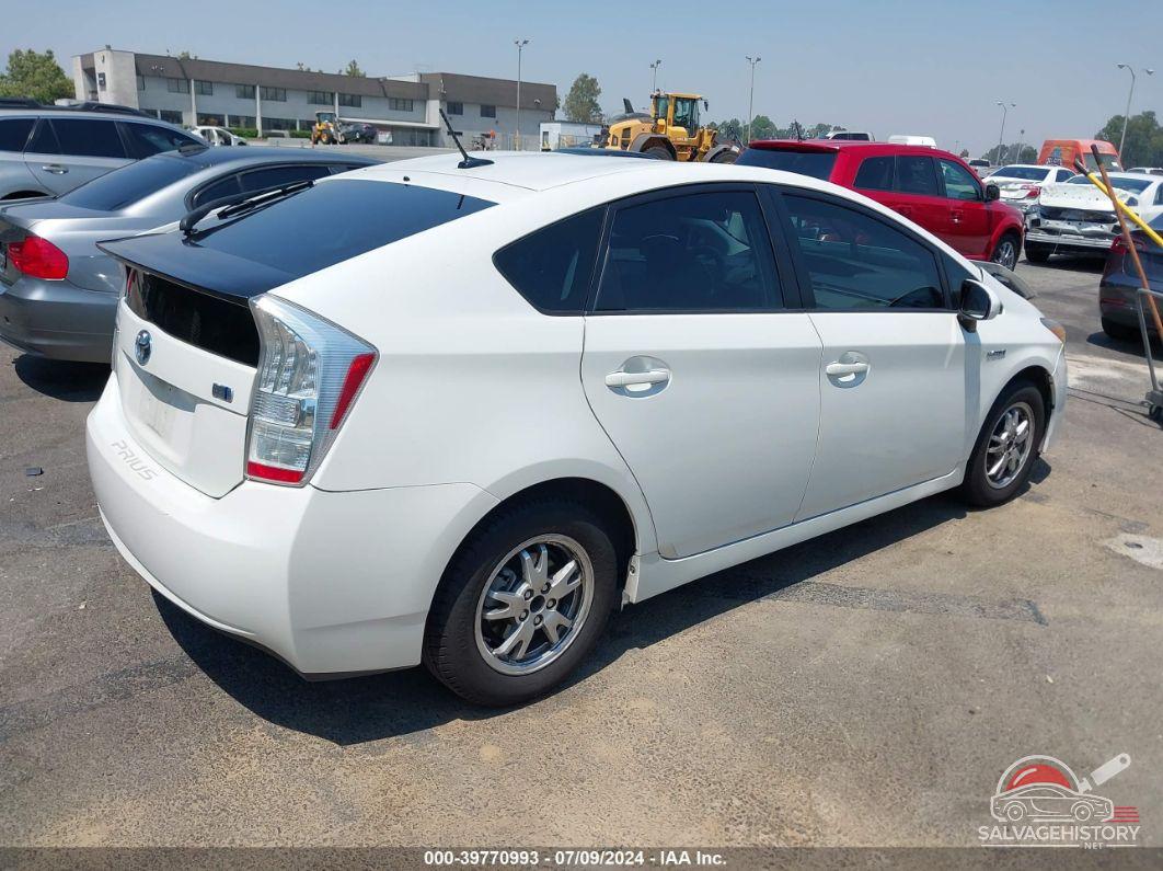 JTDKN3DU9B5322442 2011 TOYOTA PRIUS photo no. 4