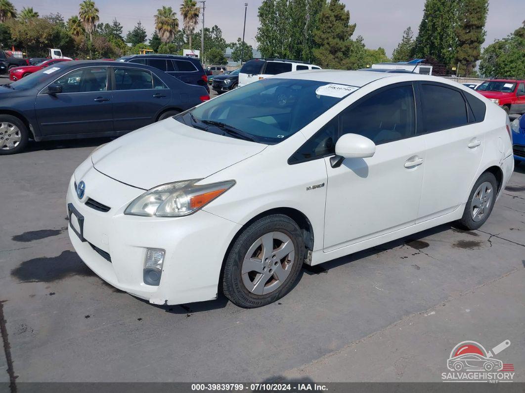 JTDKN3DU9B5353495 2011 TOYOTA PRIUS photo no. 2