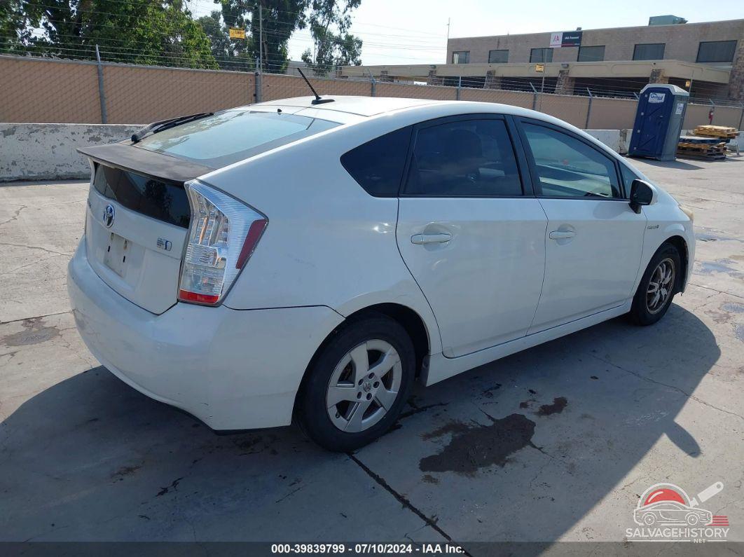 JTDKN3DU9B5353495 2011 TOYOTA PRIUS photo no. 4