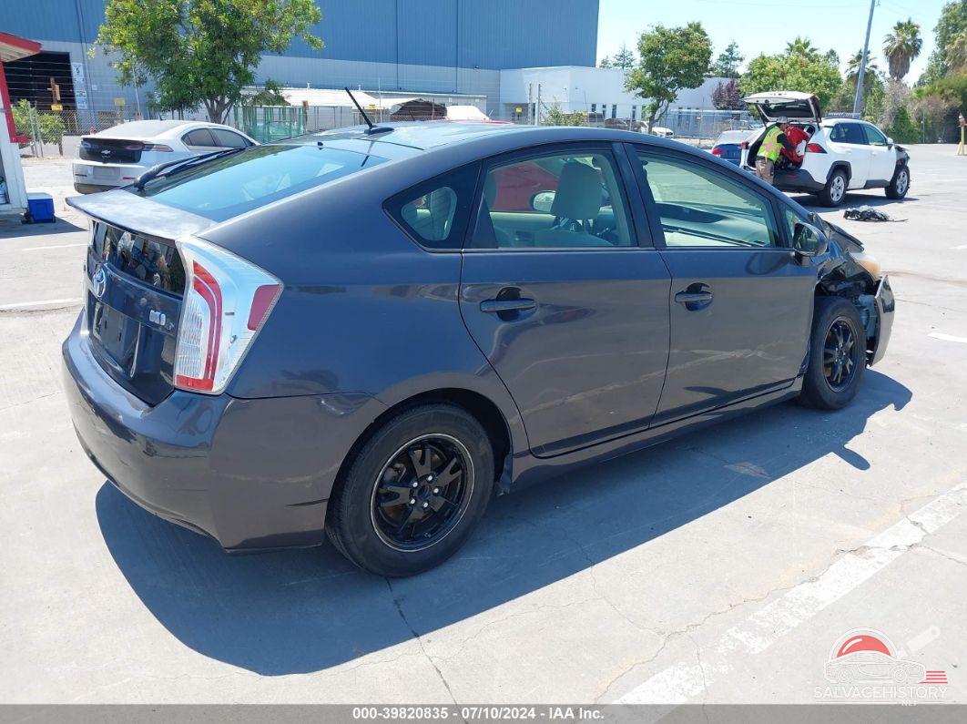 JTDKN3DU0C1493170 2012 TOYOTA PRIUS photo no. 4