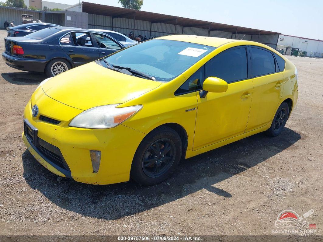 JTDKN3DU5C5427402 2012 TOYOTA PRIUS photo no. 2
