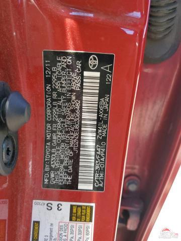 JTDZN3EU8C3066482 2012 TOYOTA PRIUS photo no. 12