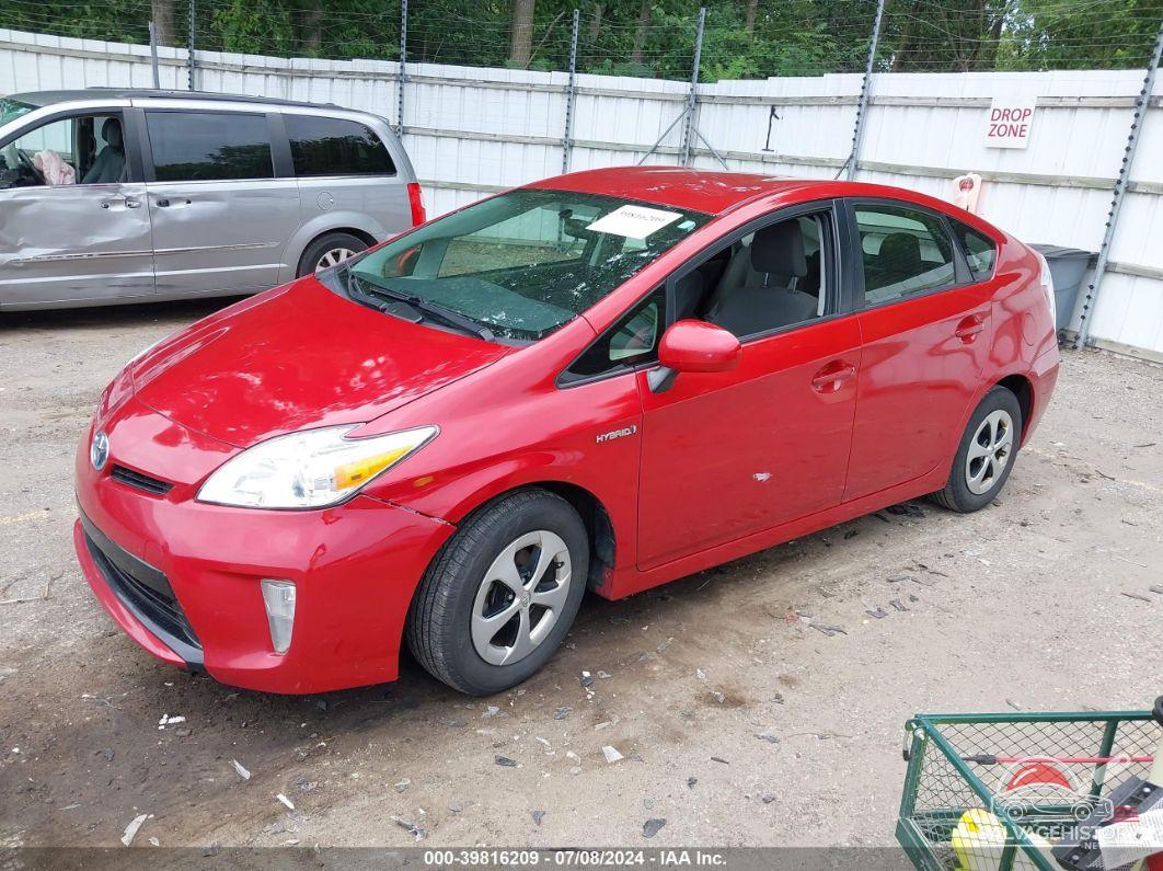 JTDKN3DU0D1703848 2013 TOYOTA PRIUS photo no. 2