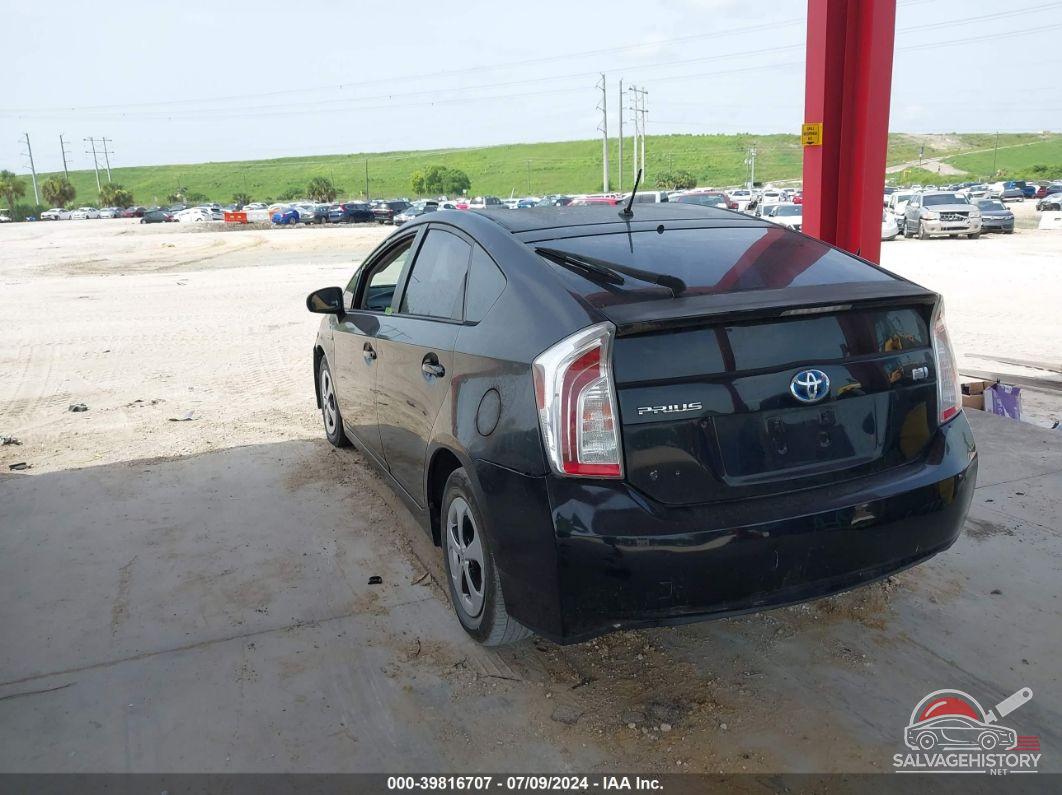 JTDKN3DU3D5567742 2013 TOYOTA PRIUS photo no. 3