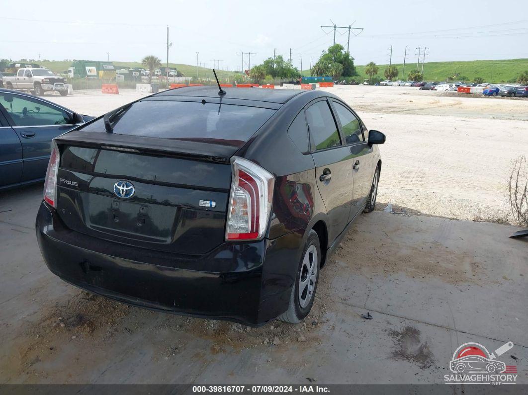 JTDKN3DU3D5567742 2013 TOYOTA PRIUS photo no. 4