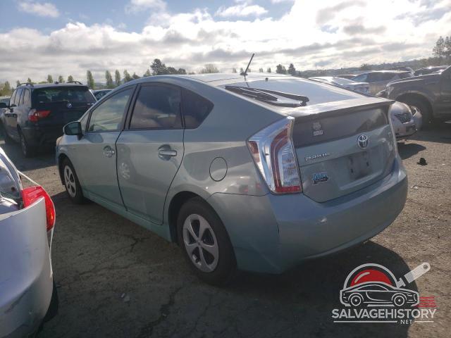 JTDKN3DU3D5665055 2013 TOYOTA PRIUS photo no. 2