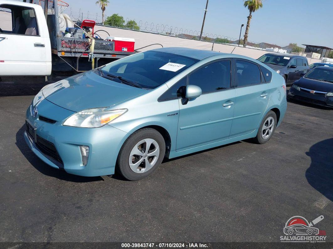 JTDKN3DU8D1627361 2013 TOYOTA PRIUS photo no. 2