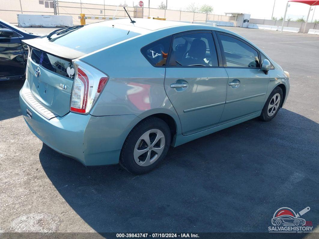 JTDKN3DU8D1627361 2013 TOYOTA PRIUS photo no. 4