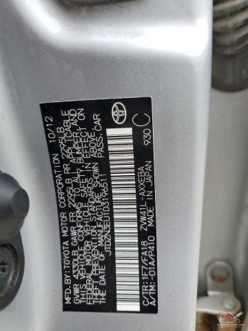 JTDZN3EU1D3196511 2013 TOYOTA PRIUS photo no. 12