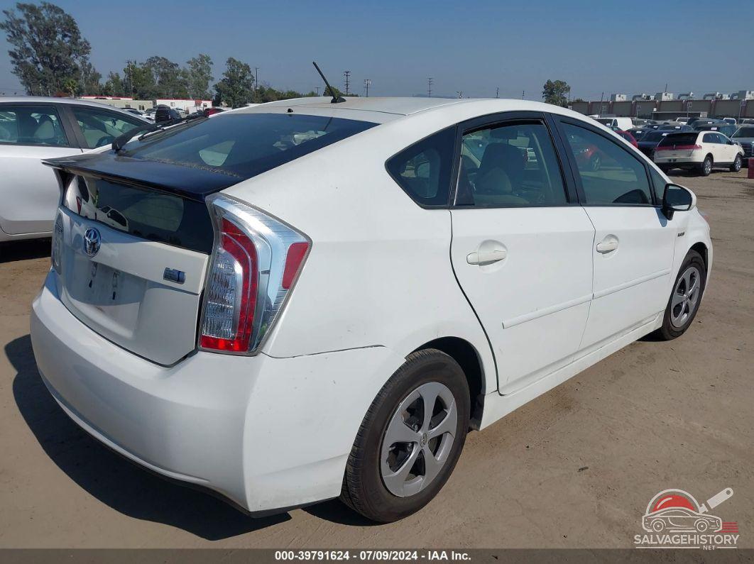 JTDKN3DU2E1752292 2014 TOYOTA PRIUS photo no. 4
