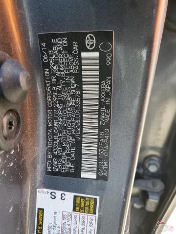 JTDZN3EU7E3357817 2014 TOYOTA PRIUS photo no. 12