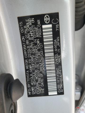 JTDKN3DU0F0441127 2015 TOYOTA PRIUS photo no. 12