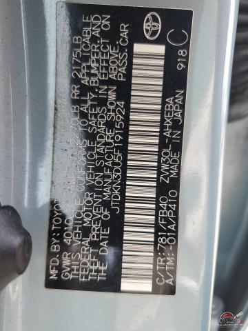 JTDKN3DU5F1915924 2015 TOYOTA PRIUS photo no. 13