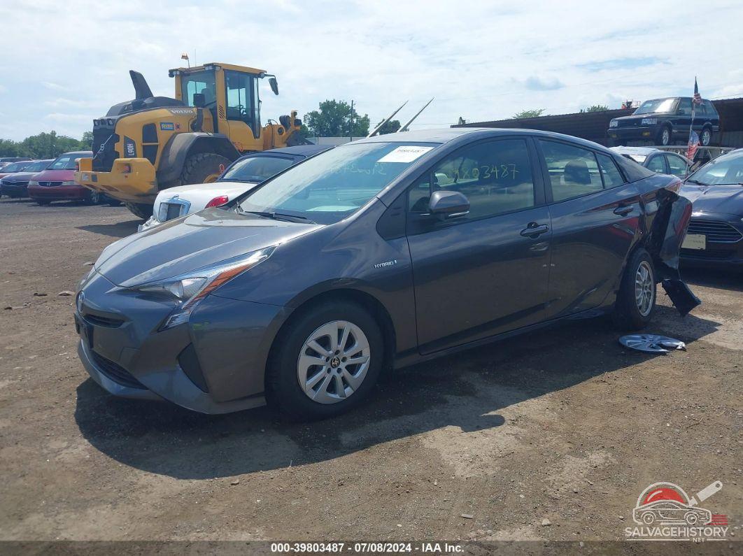 JTDKBRFU6G3005973 2016 TOYOTA PRIUS photo no. 2
