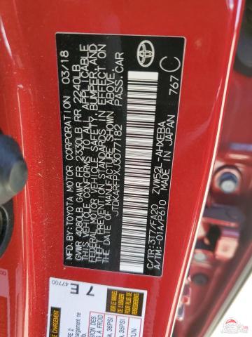 JTDKARFPXJ3077182 2018 TOYOTA PRIUS photo no. 13
