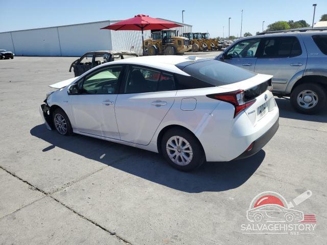 JTDKARFU2K3101966 2019 TOYOTA PRIUS photo no. 2