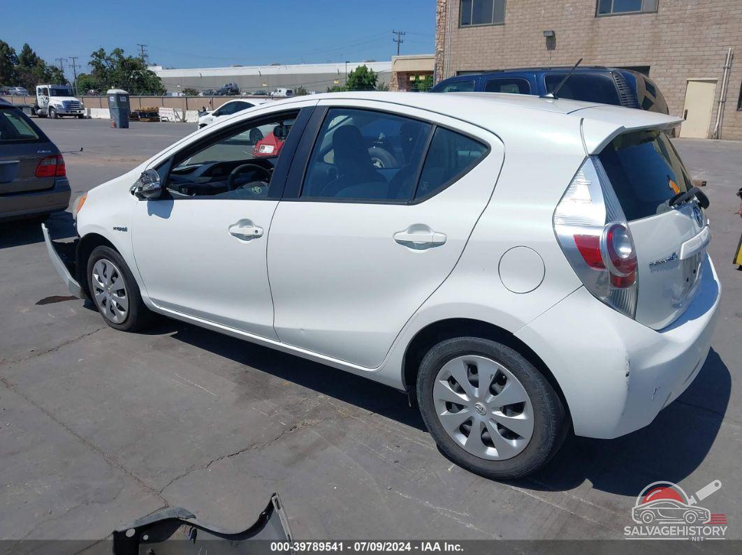 JTDKDTB37C1513086 2012 TOYOTA PRIUS C photo no. 3