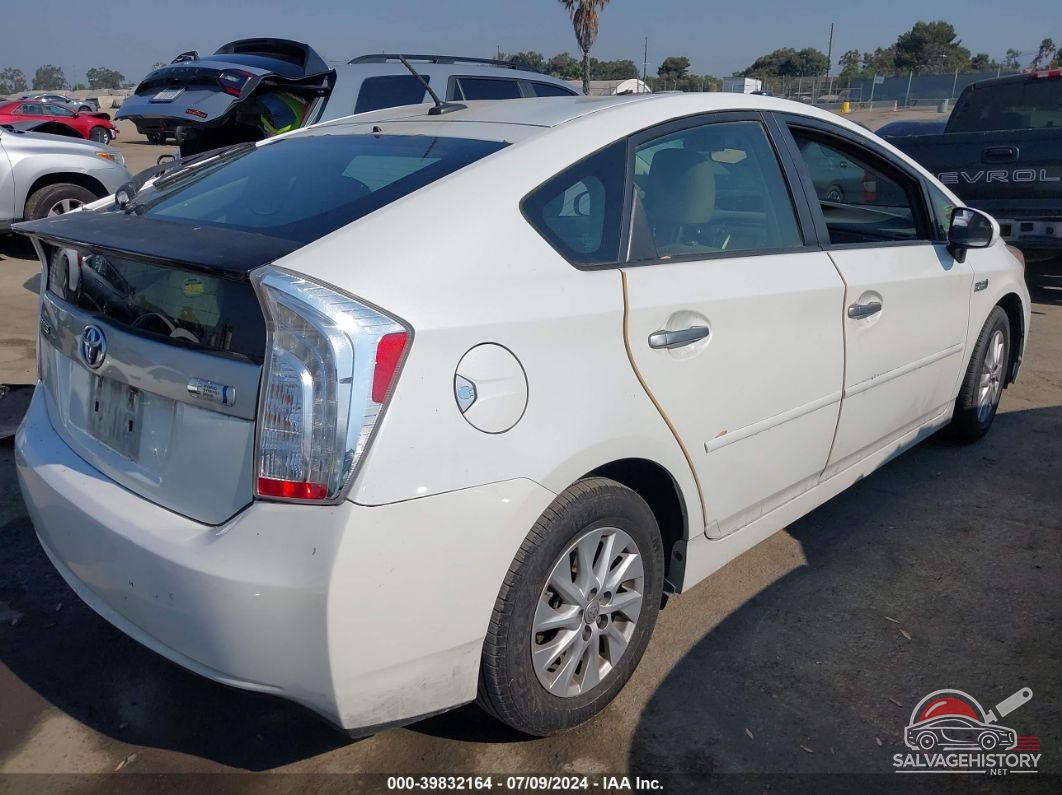 JTDKN3DP1D3040790 2013 TOYOTA PRIUS PLUG-IN photo no. 4
