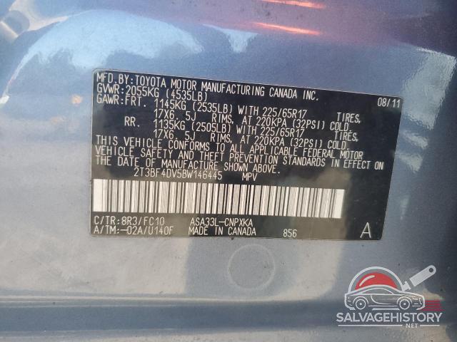 2T3BF4DV5BW146445 2011 TOYOTA RAV4 photo no. 13