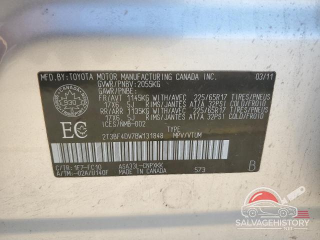 2T3BF4DV7BW131848 2011 TOYOTA RAV4 photo no. 13