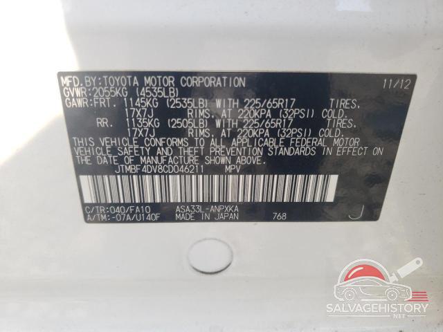 JTMBF4DV8CD046211 2012 TOYOTA RAV4 photo no. 13