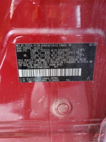 2T3RFREV8DW013904 2013 TOYOTA RAV4 photo no. 12