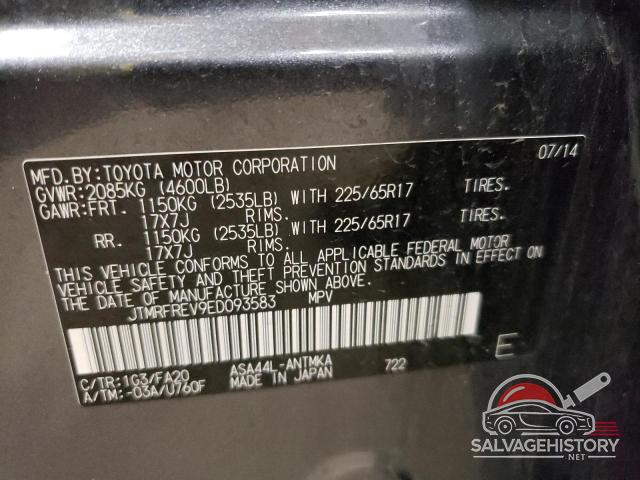 JTMRFREV9ED093583 2014 TOYOTA RAV4 photo no. 13