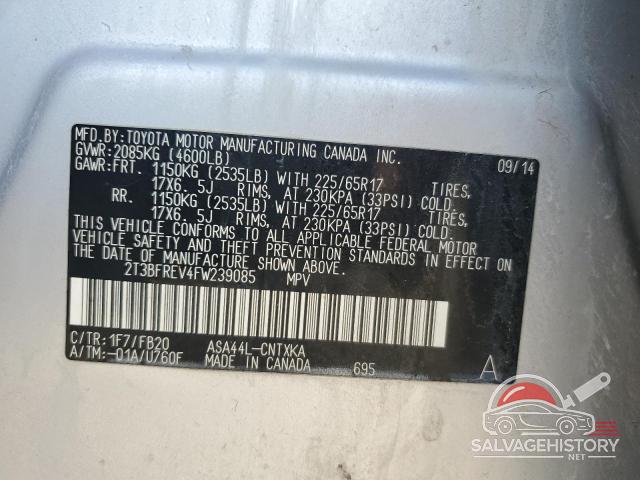 2T3BFREV4FW239085 2015 TOYOTA RAV4 photo no. 13