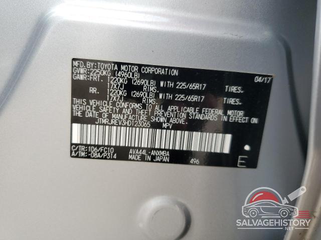JTMRJREV3HD123065 2017 TOYOTA RAV4 photo no. 13