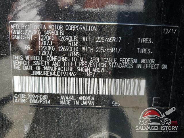 JTMRJREV4JD191462 2018 TOYOTA RAV4 photo no. 13