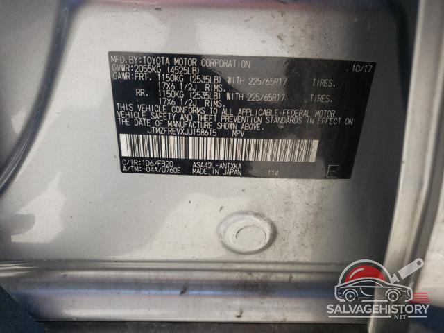 JTMZFREVXJJ158615 2018 TOYOTA RAV4 photo no. 13