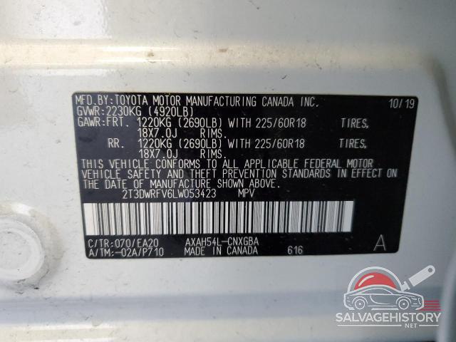 2T3DWRFV6LW053423 2020 TOYOTA RAV4 photo no. 13