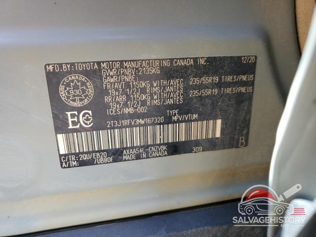 2T3J1RFV3MW167320 2021 TOYOTA RAV4 photo no. 14