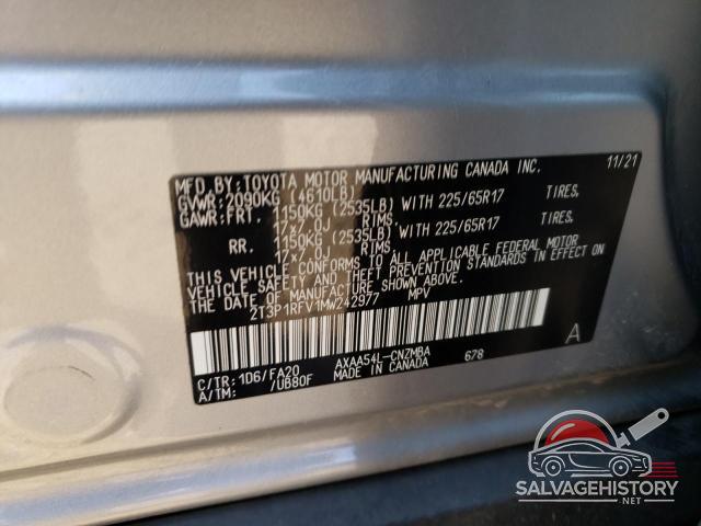 2T3P1RFV1MW242977 2021 TOYOTA RAV4 photo no. 13