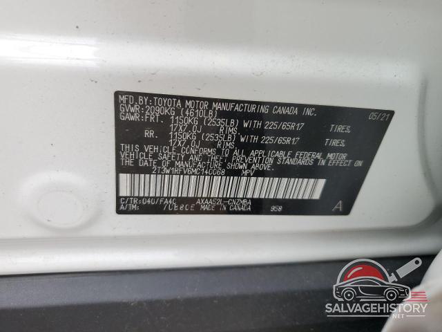 2T3W1RFV6MC140068 2021 TOYOTA RAV4 photo no. 12