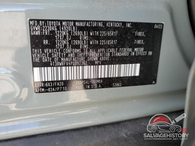 4T3RWRFV4PU092362 2023 TOYOTA RAV4 photo no. 14