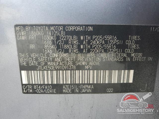JTLKE50E991091378 2009 TOYOTA SCION photo no. 13