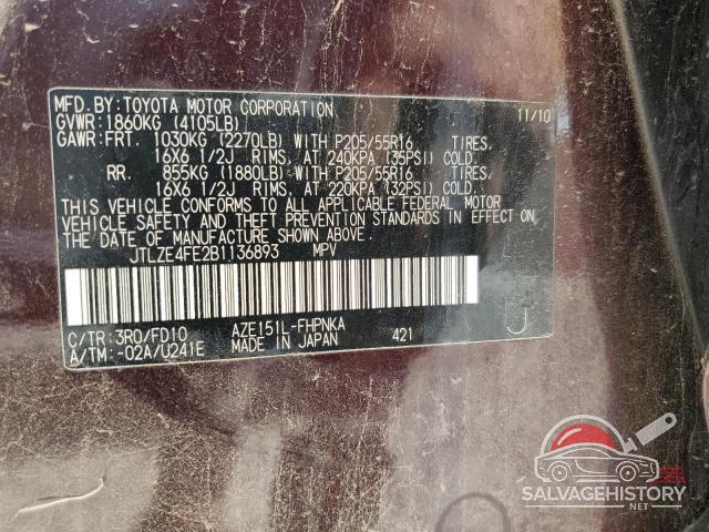 JTLZE4FE2B1136893 2011 TOYOTA SCION photo no. 13