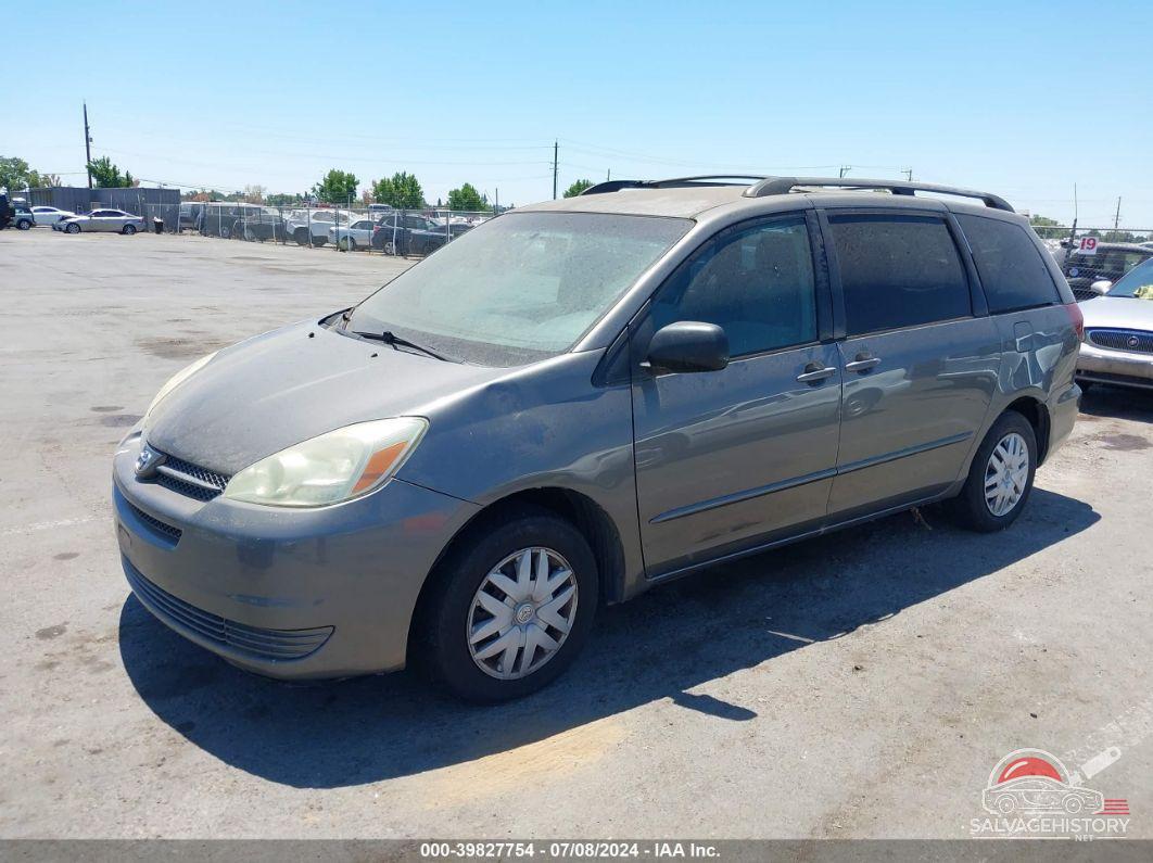 5TDZA23C44S194315 2004 TOYOTA SIENNA photo no. 2