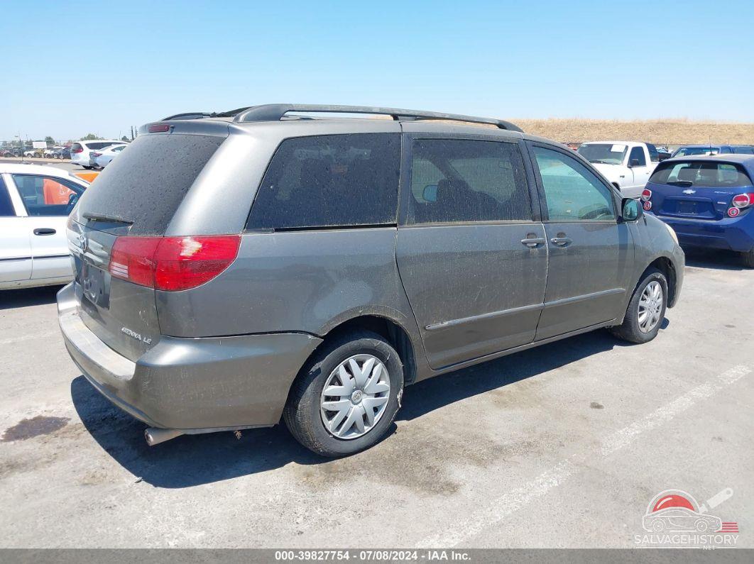 5TDZA23C44S194315 2004 TOYOTA SIENNA photo no. 4