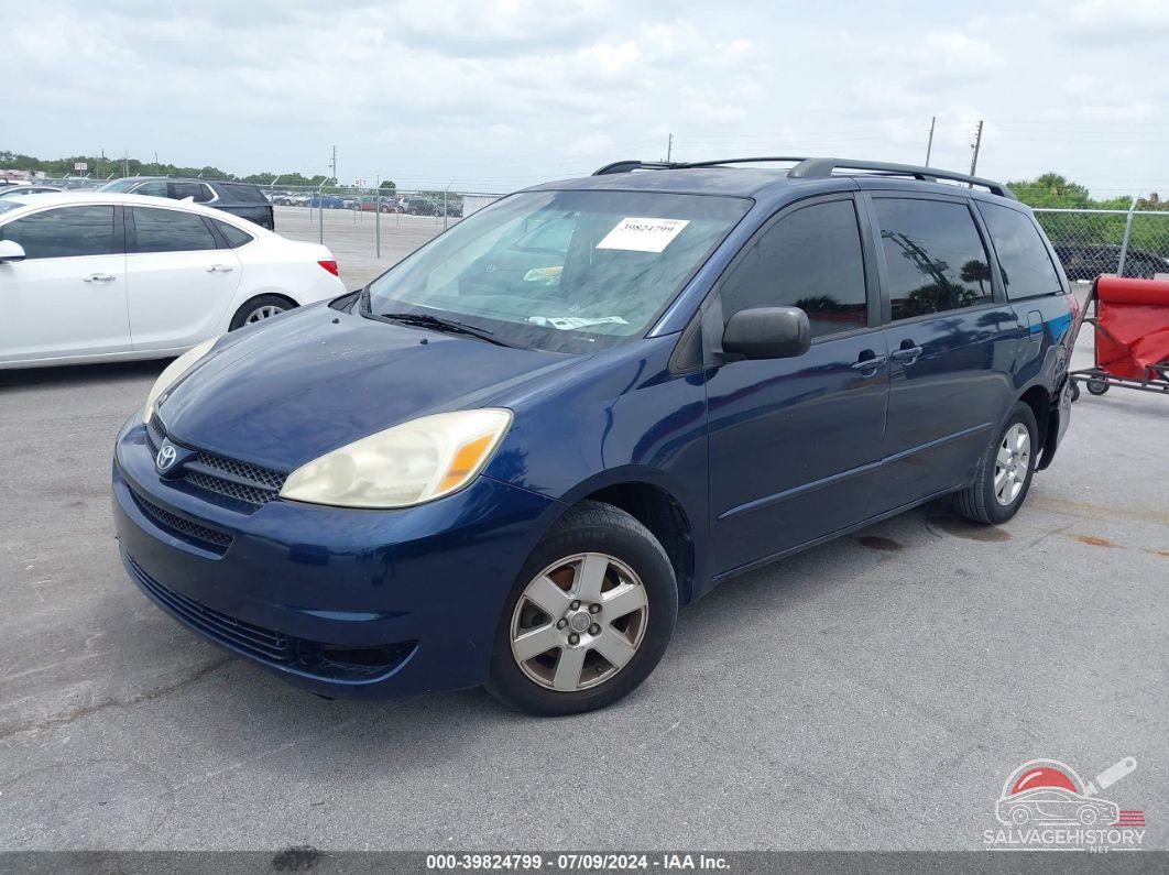 5TDZA23C45S386058 2005 TOYOTA SIENNA photo no. 2