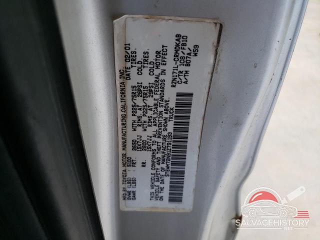 5TEWM72N91Z791193 2001 TOYOTA TACOMA photo no. 12
