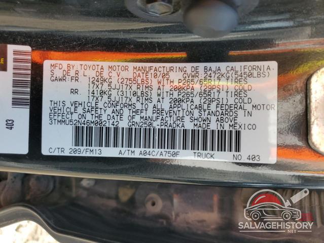 3TMMU52N46M002142 2006 TOYOTA TACOMA photo no. 13